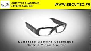 LUNETTES CAMERA ESPION SECUTECFR [upl. by Monia]