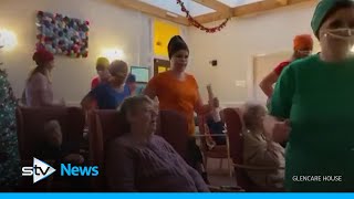 Care home staff stage panto for residents Oh yes they did [upl. by Stelmach318]