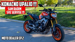 Yamaha MT09 je NEUNISTIVA Konacno sam je upalio Sam radim SVE SERVISE Moto Dealer ep2 [upl. by Zarla]