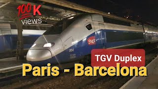 TGV Barcelona  Paris Double Decker High Speed Train 🇪🇦 🇨🇵 Spain  France Trip Report [upl. by Holmann]