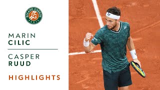 Marin Cilic vs Casper Ruud  Semifinals Highlights I RolandGarros 2022 [upl. by Adria]