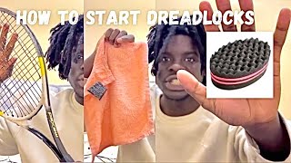 HOW TO  START FREEFORM DREADS IN 2024 [upl. by Rabah]