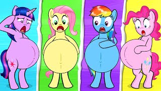 🔴Oh Are They All Pregnant  My Little Pony  Stop Motion Paper [upl. by Dahc]