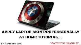 How to apply laptop skin at home without bubbles How to apply laptop skinApply laptop skin at home [upl. by Haram]