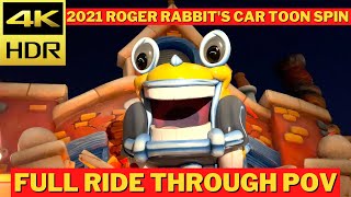 NEW 2021 Roger Rabbits Car Toon Spin  Lowlight 4K HDR  Full Ride Through POV [upl. by Rifkin]