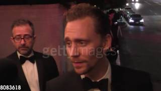 Tom Hiddleston talks about his Golden Globe Award [upl. by Aneetsirhc404]