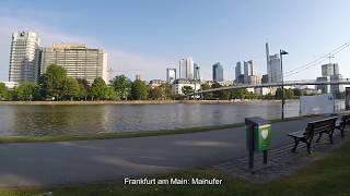 Cycling from Frankfurt am Main to Mainz along the Main River and Rhein [upl. by Nirrat]