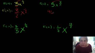 DERIVADAS CON EXPONENTE FRACCIONARIO [upl. by Gnaw]