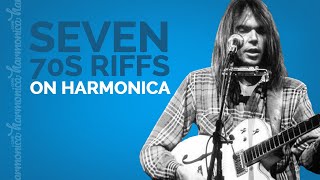 7 Sizzling Harmonica Riffs from 1970s Songs with Tabs [upl. by Lesli]