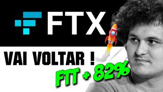 FTX EXCHANGE IRÁ REABRIR E TOKEN FTT SOBE 80 EM MINUTOS [upl. by Haidej523]