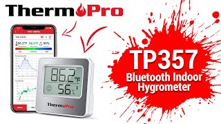 Thermopro TP357 Bluetooth Digital Indoor Hygrometer Thermometer Setup Video [upl. by Turmel52]