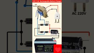 how to 12 volt battery charger how to charge a 12 volt battery12v charger to charge 12v battery [upl. by Yendirb]