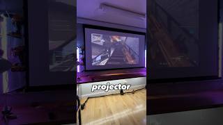 100 inch motorized projector screen setup with vividstorm and xgimi [upl. by Lemmueu]