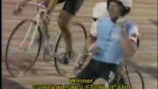 1982 Track World Keirin Final Singleton v Clark [upl. by Ahsiki]