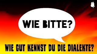 Dialekte in Deutschland Kannst du sie erraten [upl. by Nomead]