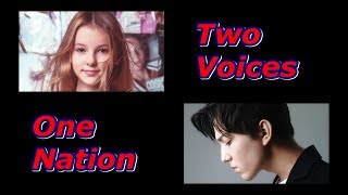 Two Voices Daneliya Tuleshova and Dimash Kudaibergen  One Nation Kazakhstan [upl. by Nirel714]