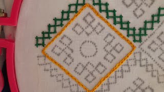 chain stitch embroidery  how to chain stitch embroidery  easy hand embroidery tutorial [upl. by Grishilde]