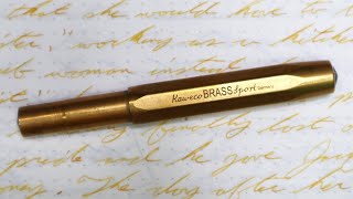 Kaweco Brass Sport Fountain Pen Ink [upl. by Danielson]