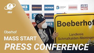 Oberhof 2023 Men Mass Start Press Conference [upl. by Ynohtnaluap]