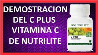 ✅ Demostracion de la VITAMINA C PLUS de NUTRILITE Vitamina C [upl. by Rhoades]