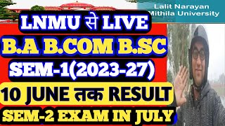 Lnmu UG Semester 1 Result 202327 [upl. by Vincent]