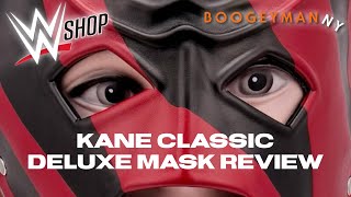 WWE Shop Kane Classic Deluxe Mask Review [upl. by Nove]