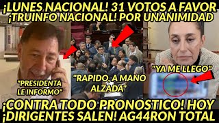 LUNES NACIONAL 31 VOTOS A FAVOR SALEN DIRIGENTES DE INMEDIATO POR UNANIMIDAD EL PAIS FESTEJAA [upl. by Giulio84]