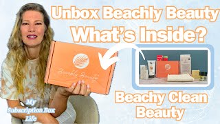 Summer 2024 Beachly Beauty Box unboxing video beach themed beauty box [upl. by Lanos]