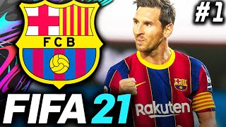 FIFA 21 Barcelona Career Mode EP1  A NEW ERA BEGINS [upl. by Belshin]