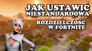 Jak Ustawić Niestandardową Rozdzielczość W Fortnite 1080x1080 1280x960 1440x1080 [upl. by Aicenod972]