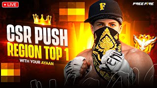 New Season Cs Rank Push To Grandmaster Top 1 🤯 With Highest Streak Ever 🗿 Free Fire Live [upl. by Fayola]