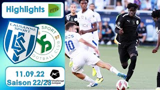 Highlights FC Lausanne  Sport vs Yverdon  Sport FC 110922 [upl. by Jeremiah]