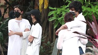 Ananya Pandey Wid Brother Ahaan Pandey Couldnt Control Their Emotions On Funeral Of Their DADI MAA [upl. by Anelrac]