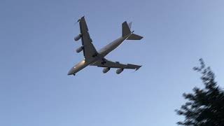 USN Boeing E6B Mercury TouchandGo Landing at Charleston International Airport112423Third Pass [upl. by Haberman]