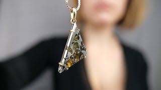 Pendant from the Seymchan meteorite gold [upl. by Sema]