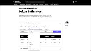 Part 1 How to use Token Estimator  Model Derivative API [upl. by Sivat]