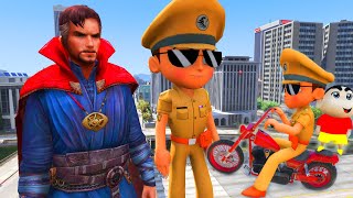 LITTLE SINGHAM WITH SHIVA KICKO SHINCHAN FOUND BIGGEST EVER KICKO IN GTA 5 17 [upl. by Tristis622]