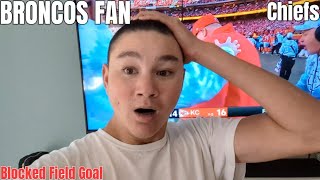 Broncos Fan Reacts to loss vs Chiefs Blocked Field Goal NFL Week Week 10 [upl. by Anastasie891]