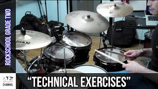 Rockschool Grade 2 Technical Exercises  Dunx Drum School [upl. by Virendra492]