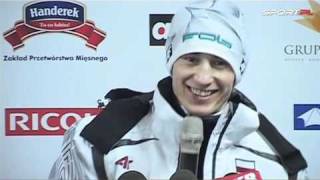 Kamil Stoch Zawsze chciałem wygrywać Myślami jestem z Małyszem [upl. by Mur903]