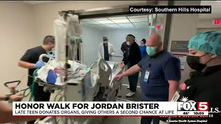 Las Vegas student who suffered cardiac arrest honored by hospital with organ donor walk [upl. by Underwood965]