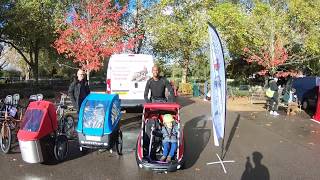 Winther Kangeroo Luxe cargo bike test ride by Little Ninja UK [upl. by Akinna]