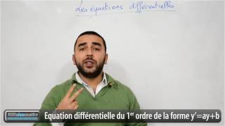 Equations différentielles du premier ordre à coefficients constants [upl. by Walford]