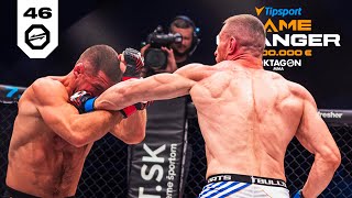 Nejrychlejší KO v evropské lize mistrů MMA  Glismann vs Michailidis  Tipsport Gamechanger [upl. by Dash]