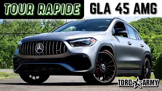 MERCEDESBENZ GLA 45 AMG 2021  TOUR RAPIDE [upl. by Enehpets]