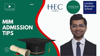 How I Got Into INSEAD and HEC Paris MIM with Scholarship [upl. by Anneis918]