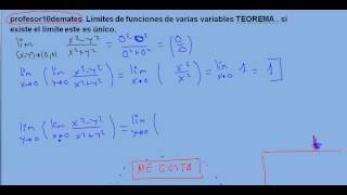 límites 02 reiterados o sucesivos funciones de varias variables ejercicio resuelto [upl. by Broome]