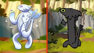 Toothless Dancing meme Original va Phonk VS Remix Version [upl. by Lenssen]