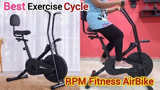 RPM fitness RPM1001 Exercise Bike review and demo 2024  Best AirBike exercise cycle in India [upl. by Aivalf]