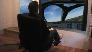 FSX Home Flight Full Motion Simulator X FSX Pilot Gaming Chair 2010 [upl. by Drescher732]